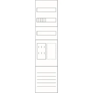 EATON Electric Zählerfeld ZSD-M17B0013 1feldrig