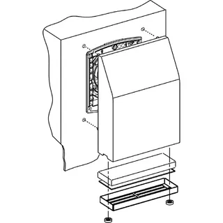 Schneider Electric Abdeckungsausschnitt Aluzink 125x125mm mit Filter IP53 NSYCAP125LZF