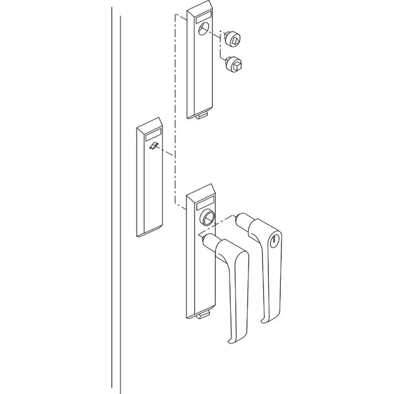 Schneider Electric Schloss DB 3mm Geh. Spacial S3X verchr. Zamak NSYSTDNCSX