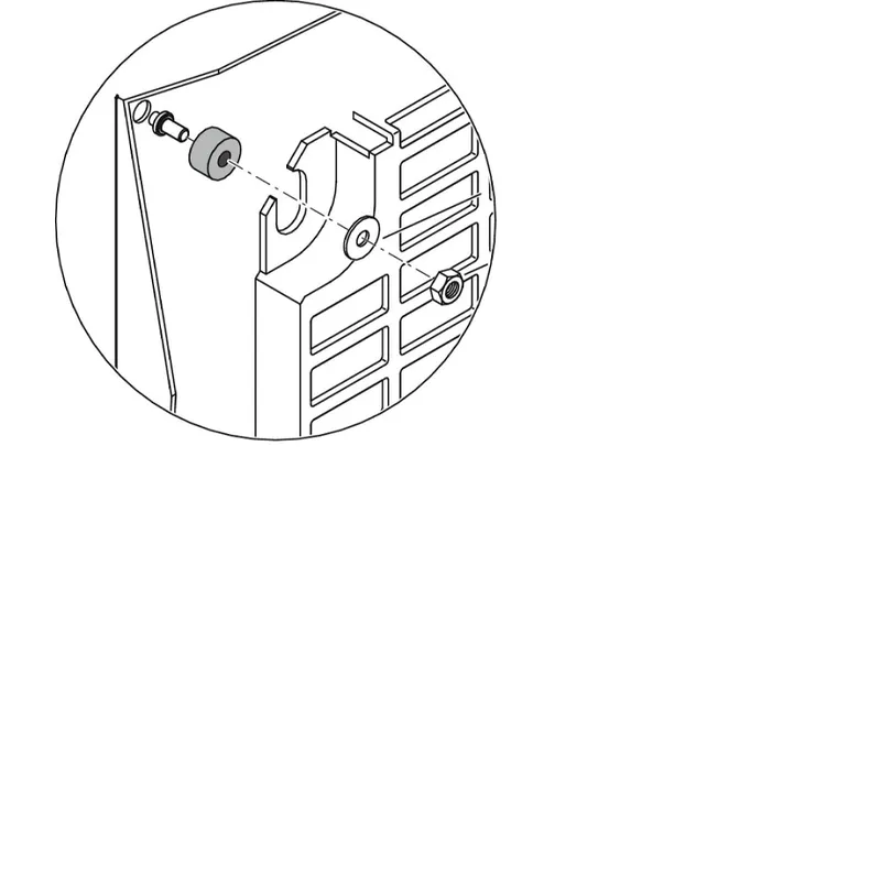 Schneider Electric Set 6 Distanzstücke Telquick-Rahmen 6Bolzen NSYEMR