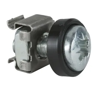 Schneider Electric Set 50 Schrauben M6 mit Scheiben Muttern NSYGFR95M65