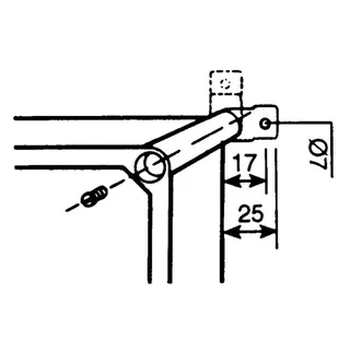 Schneider Electric Wandlaschen f. PLS-Gehäuse Set aus 4+Befestigungen NSYPF27N