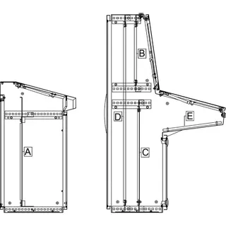 Schneider Electric Montageplatte Einf. f. Steuerpult B1200mm H847xB1100mm NSYPMP85120