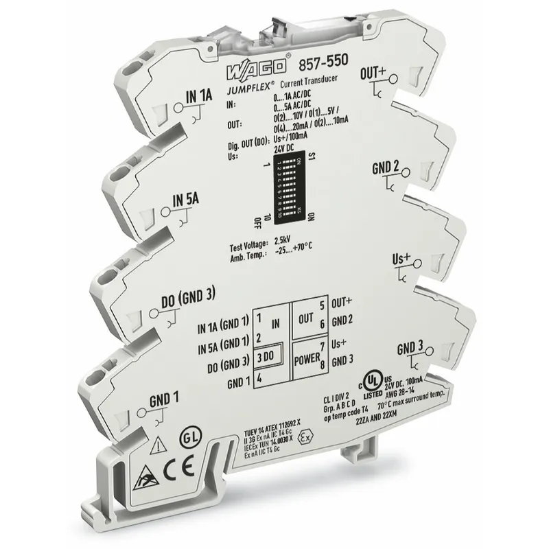 WAGO Strommessumformer 857-550 5A AC/DC 24V DC