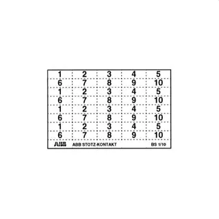ABB Stotz-Kontakt Kennzeichnungsschild BS-1/20 GHS2001946R0004