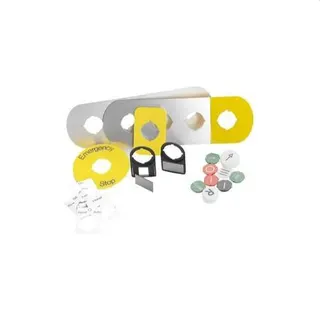 ABB Stotz-Kontakt Beschriftungsschild KA1-8121 blanko Kunststoff alufarben 1SFA616920R8121