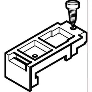 ABN Braun Gerätetragschiene mit Befestigungs-Schrauben_ESPRO PC90N