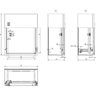 Schneider Electric Innentür f. Gehäuse Spacial WM H1000xB800 Stahl NSYPIN108