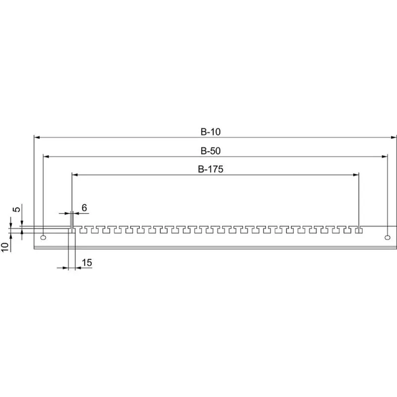 Schneider Electric Kabelabfangschiene Spacial SF/SM unten 1000mm NSYCFP100