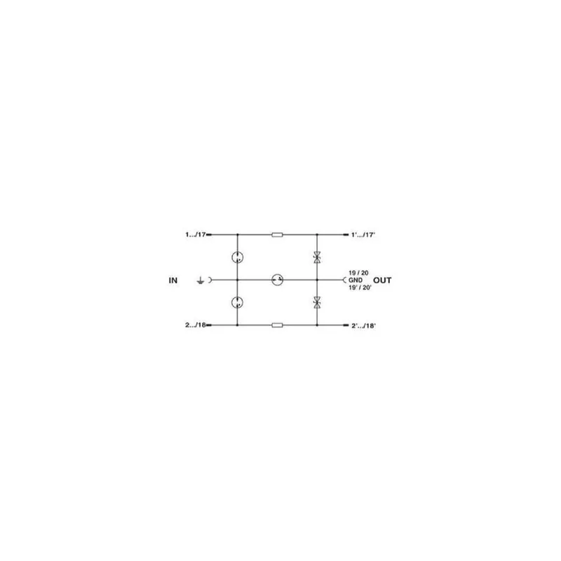 Phoenix Contact Überspannungsschutz-Stecker CT 10-18FSR+F/PE-24