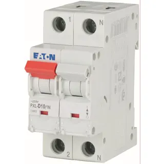 EATON Electric Leitungsschutzschalter PXL-D10/1N D10A 1polig+N