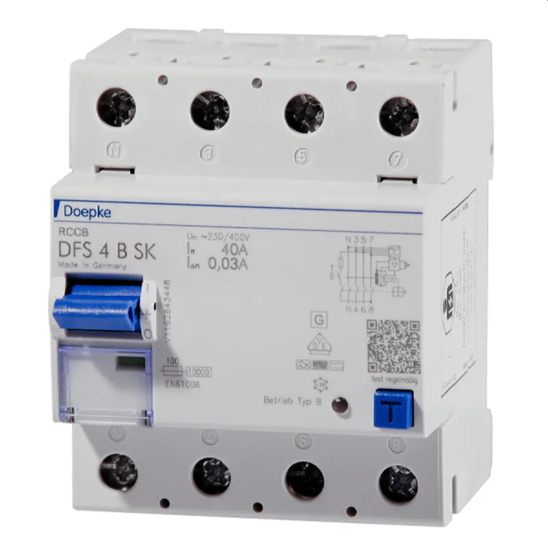 Doepke FI-Schutzschalter allstromsensitiv DFS4 040-4/0,10-B SK 4polig 40/0,1A 09135998