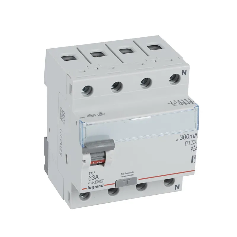 Legrand FI-Schutzschalter, FI TX3 63/0,3A 4polig A-S