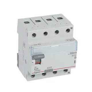 Legrand FI-Schutzschalter, FI TX3 63/0,3A 4polig A-S