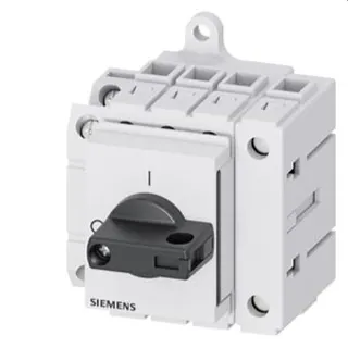 Siemens Lasttrennschalter 3LD3 Iu25A 3pol+N 9,0kW schwarz 1Ö+1S 3LD3130-1TL11