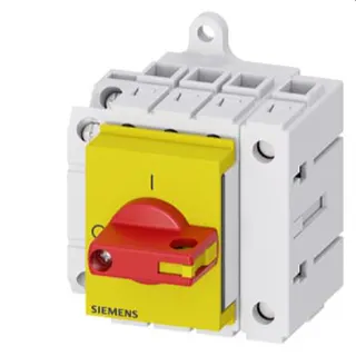 Siemens Lasttrennschalter 3LD3 Iu25A 3pol+N 9,0kW rot/gelb 1Ö+1S 3LD3130-1TL13