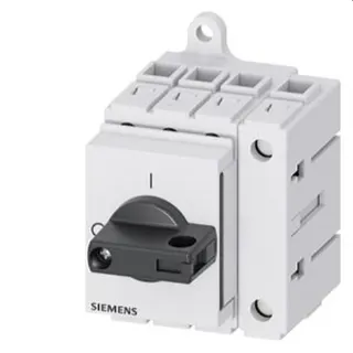 Siemens Lasttrennschalter 3LD3 Iu63A 3polig+N 22,0kW schwarz 3LD3430-0TL11