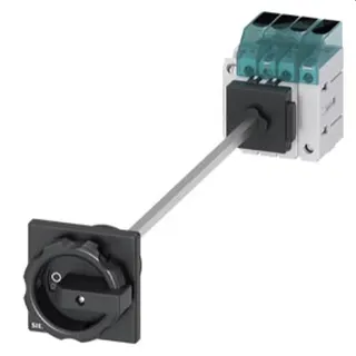 Siemens Lasttrennschalter 3LD3 Iu40A 3pol+N 15,0kW schwarz 1Ö+1S 3LD3348-1TL51