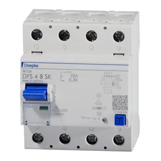 Doepke FI-Schutzschalter allstromsensitiv DFS4 040-4/0,30-B SK 4polig 40/0,3A 09136998