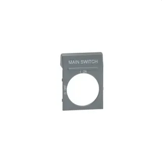 ABB Stotz-Kontakt Textschild OPG2EN1 grau 1SCA022400R2310