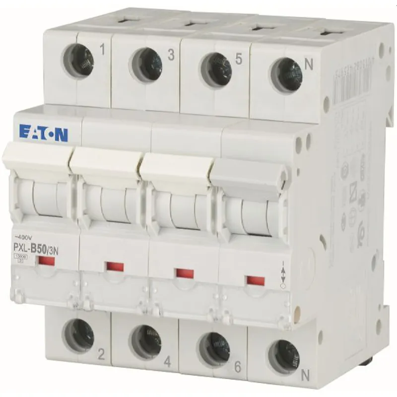 EATON Electric Leitungsschutzschalter PXL-B50/3N B50A 3polig+N