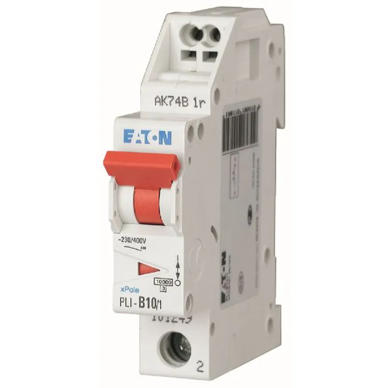 EATON Electric Leitungsschutzschalter PLI-D10/1 D10A 1polig (Steckkl.)