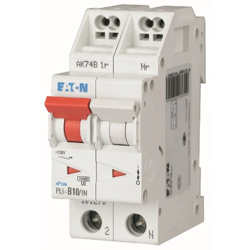 EATON Electric Leitungsschutzschalter PLI-B10/1N B10A 1polig+N (Steckkl.)
