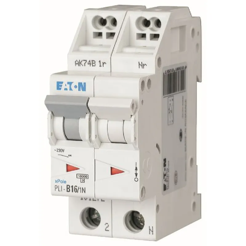 Eaton Electric Leitungsschutzschalter, Automat PLI-D16/1N D16A 1polig+N (Steckkl.)