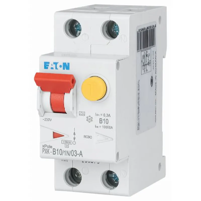 EATON Electric FI/LS-Kombination PXK-B10/1N/03-A B10A 1polig+N 0,3A
