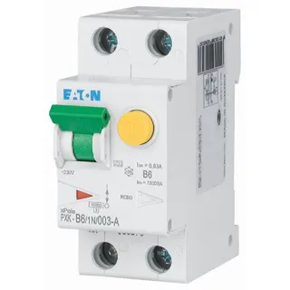 EATON Electric FI/LS-Kombination PXK-B6/1N/003-A B6A 1polig+N 0,03A