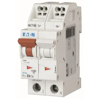 EATON Electric Leitungsschutzschalter PLI-B4/1N B4A 1polig+N (Steckkl.)