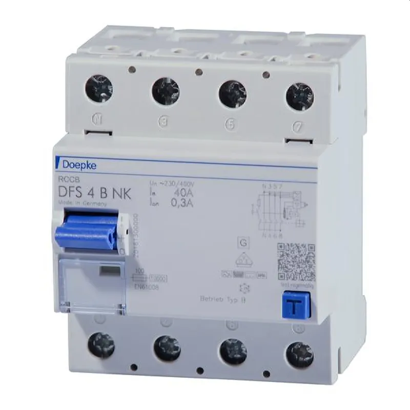 Doepke FI-Schutzschalter allstromsensitiv DFS4 025-4/0,30 - B NK 4polig 25/0,3A