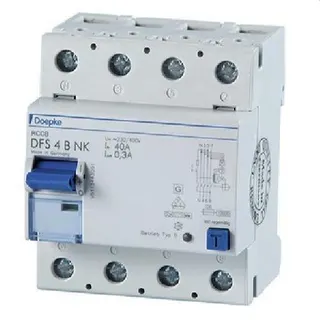 Doepke FI-Schutzschalter allstromsensitiv DFS4 040-4/0,30-B NK 4polig 40/0,3A