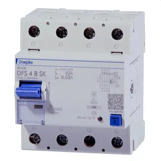 Doepke FI-Schutzschalter allstromsensitiv DFS4 125-4/0,03-B SK 4polig 125/0,03A