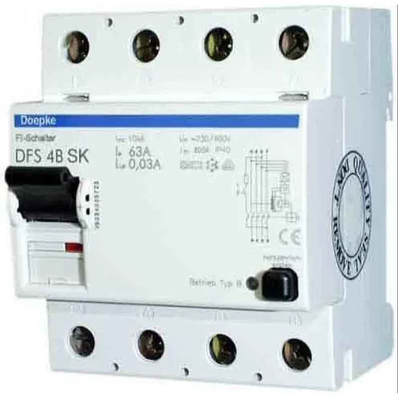 Doepke FI-Schutzschalter allstromsensitiv DFS4 125-4/0,30-B SK 4polig 125/0,3A