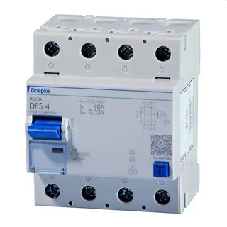 Doepke FI-Schutzschalter DFS4 040-4/0,30-A 4polig 40/0,3A