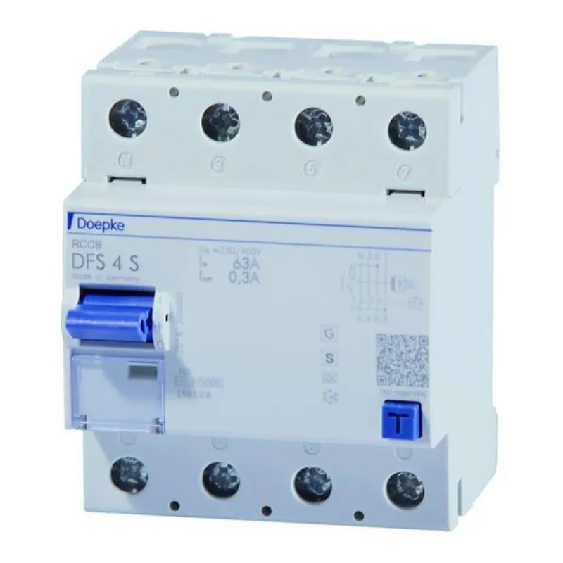Doepke FI-Schutzschalter DFS4 063-4/0,30-A S 4polig 63/0,3A