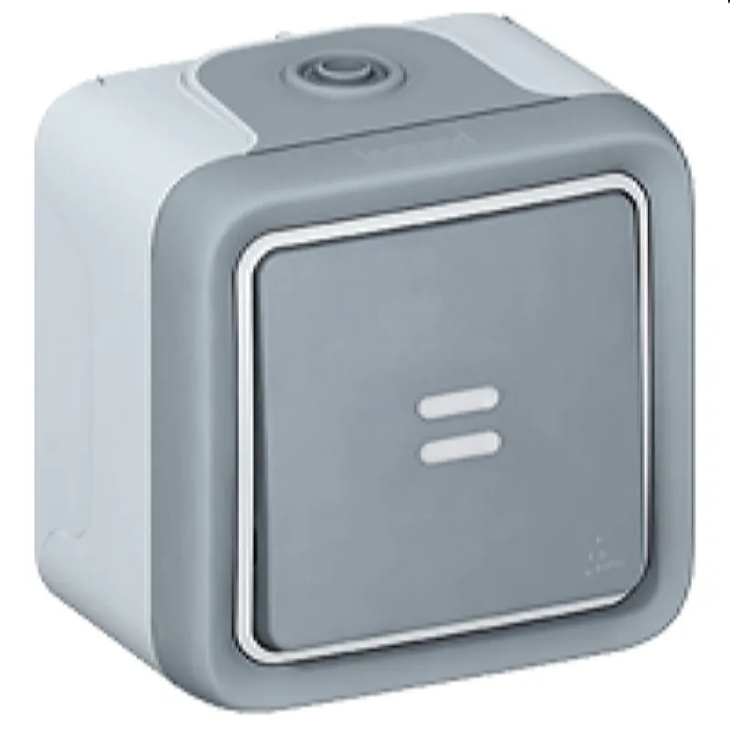 Legrand Tastereinsatz 69722 1polig FR AP grau