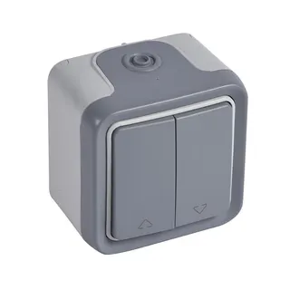 Legrand Wippschalter 69718 Jalousie FR AP grau