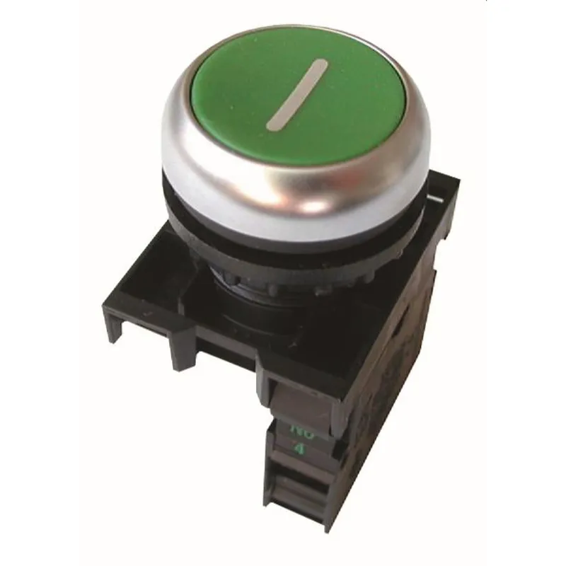 EATON Electric Drucktaster M22-D-G-X1/K10 1S flach grün Front