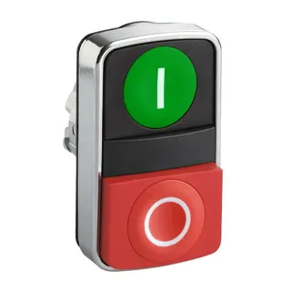 Schneider Electric Doppeldrucktaster gruen flach/rot flach D:22