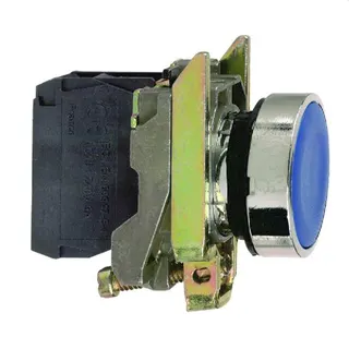 Schneider Electric Drucktaster XB4BA61 Flach blau