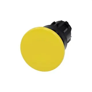 Siemens Pilzdrucktaster 22mm rund gelb 40mm 3SU1000-1BD30-0AA0