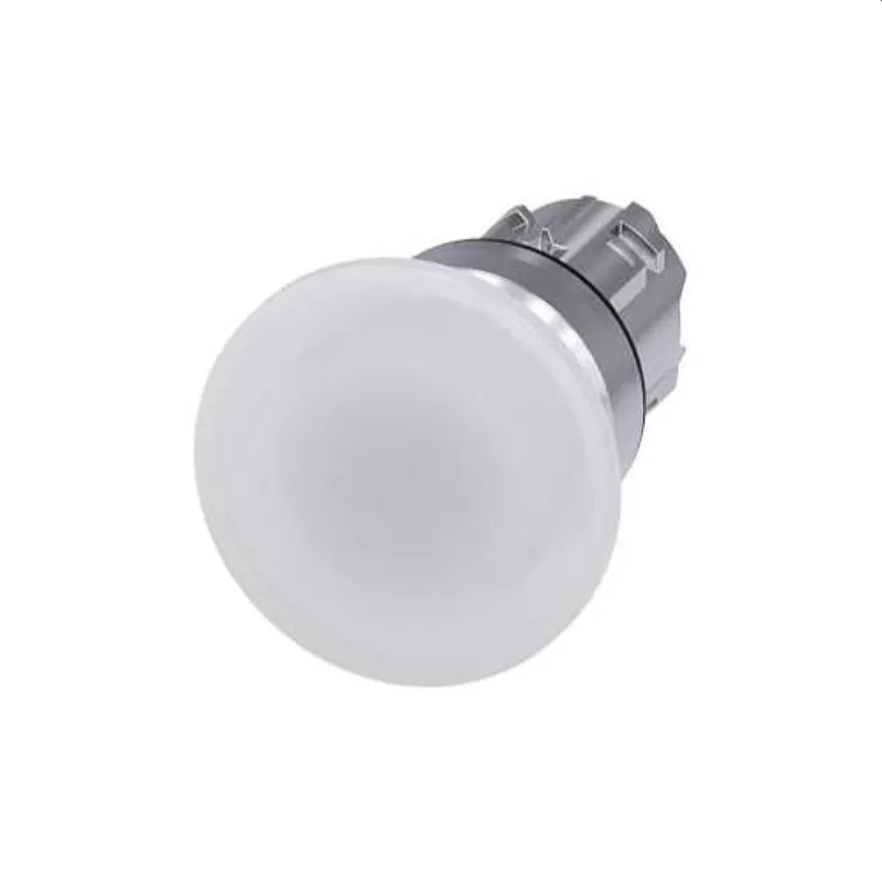 Siemens Pilzdrucktaster beleuchtet 22mm rund weiss 40mm 3SU1051-1BD60-0AA0