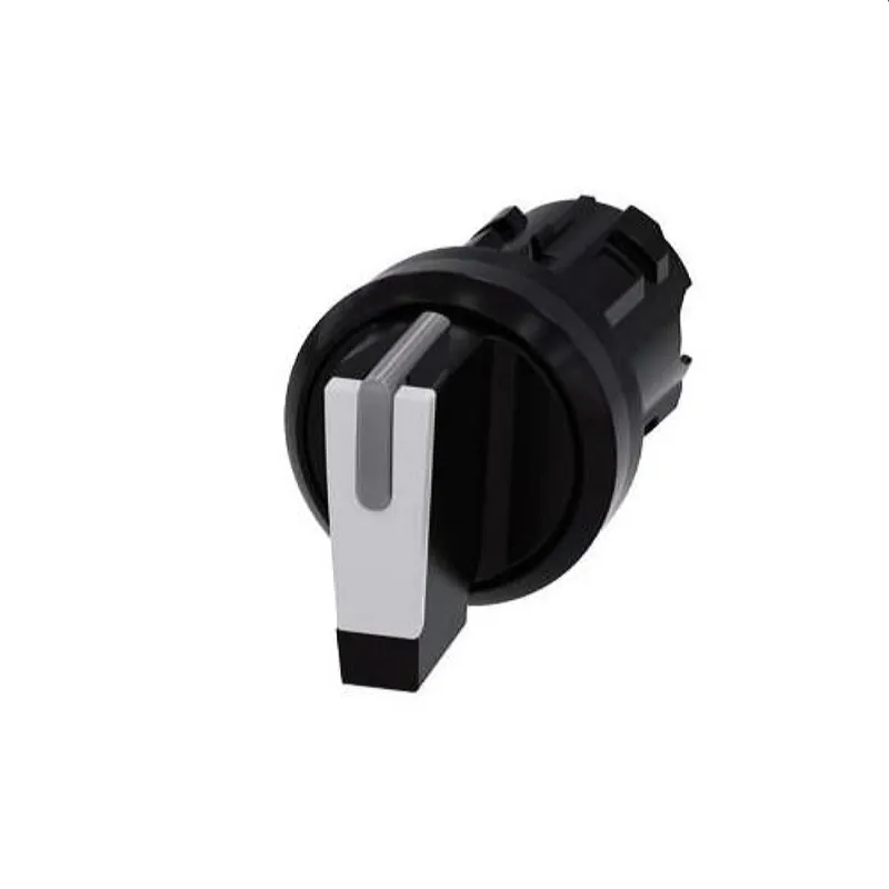 Siemens Knebelschalter beleuchtbar 22mm rund schwarz weiss