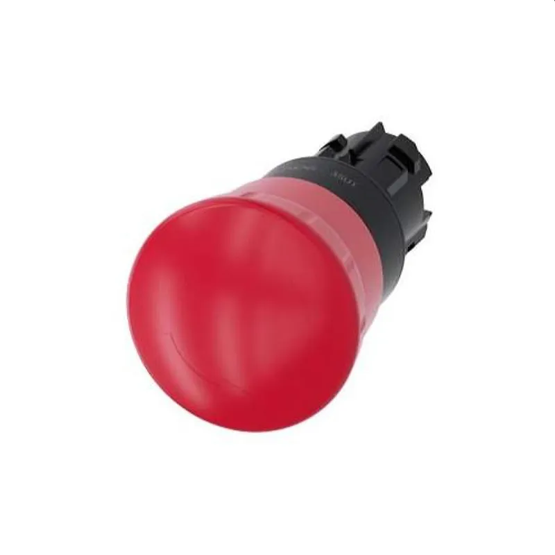 Siemens Not-Aus-Pilztaster 22mm rund rot Drehentriegelung 3SU1000-1HB20-0AA0