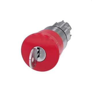 Siemens Not-Aus-Pilztaster 22mm rund rot mit Schloss RONIS 3SU1050-1HF20-0AA0