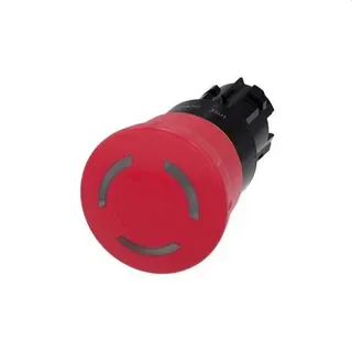 Siemens Not-Aus-Pilztaster beleuchtet 22mm rund rot 3SU1001-1HB20-0AA0