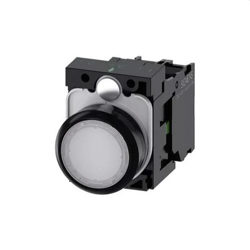Siemens Drucktaster beleuchtet 22mm rund weiss 1S 3SU1102-0AB60-1BA0
