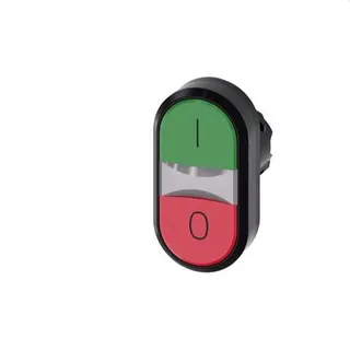 Siemens Doppeldrucktaster 3SU1001-3AB42-0AK0 beleuchtet 22mm rund